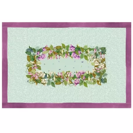 Magnolia, Tovaglia antimacchia Cm.155x320, 12 posti - L'oca Nera