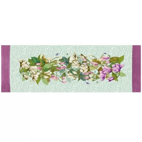 Magnolia, Runner antimacchia Cm.50x155, 2 posti - L'oca Nera