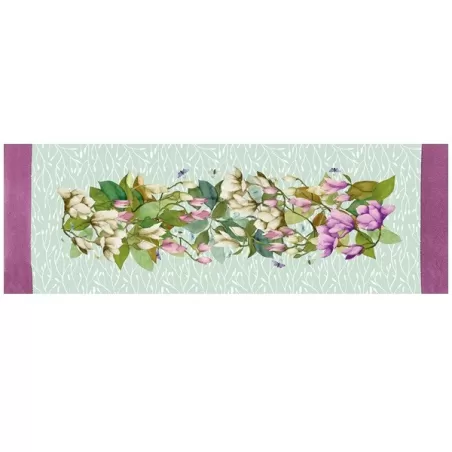 Magnolia, Runner antimacchia Cm.50x155, 2 posti - L'oca Nera