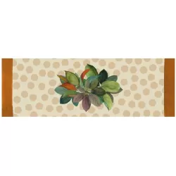 Flora pois, Runner antimacchia Cm.50x155, 2 posti - L'oca Nera