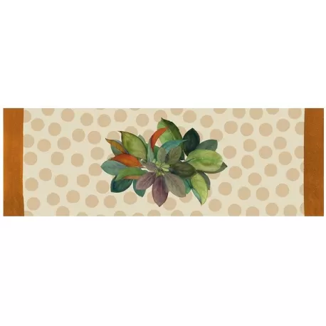 Flora pois, Runner antimacchia Cm.50x155, 2 posti - L'oca Nera