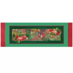 Tropical chic, Runner antimacchia Cm.50x155, 2 posti - L'oca Nera