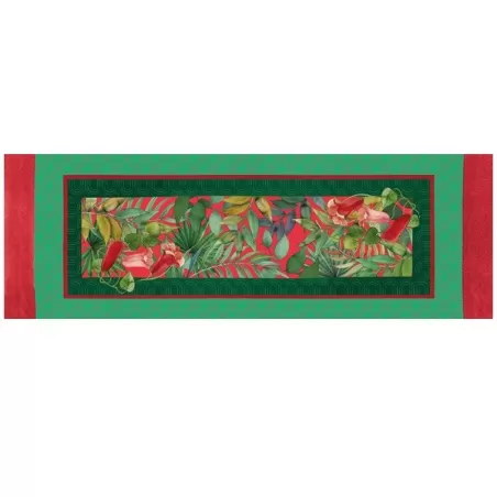 Tropical chic, Runner antimacchia Cm.50x155, 2 posti - L'oca Nera
