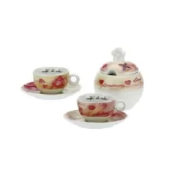 Set 2 tazzine e zuccheriera amore - Thun