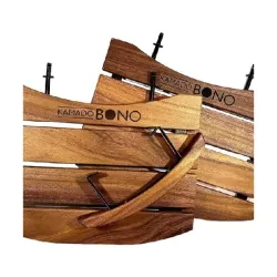 Ripiani laterali e maniglia in legno per Media - Kamado Bono