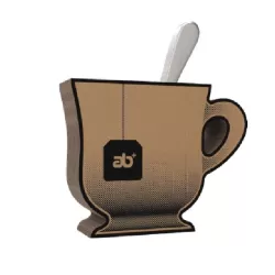 Set 6 cucchiaini satinati da Te POP! Tisanina? - Abert