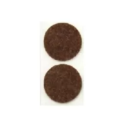 Feltrino adesivo marrone tondo Mm.40 Pz.2