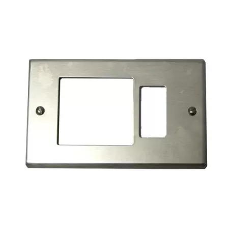 Coprinterruttore alluminio 1 posto + schuko