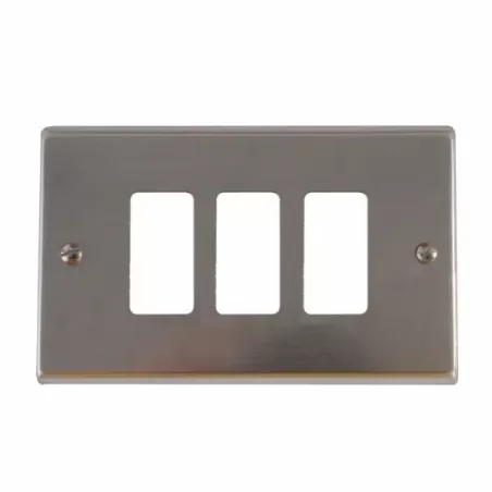 Coprinterruttore alluminio 3 posti