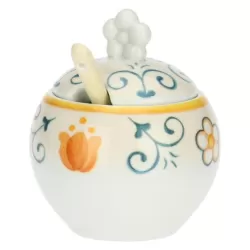 Zuccheriera con cucchiaino in porcellana Eolia - Thun