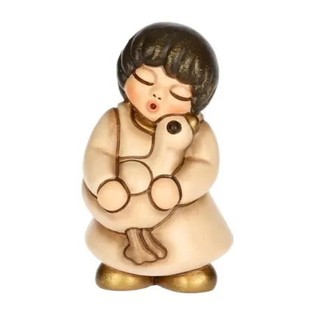 Bimba con oca presepe classico, champagne - Thun