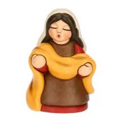 Venditrice di stoffe presepe classico, rosso - Thun