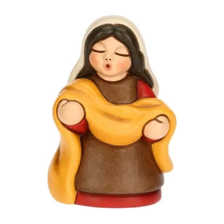 Venditrice di stoffe presepe classico, rosso - Thun