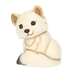 Volpe bianca Perla in ceramica Inverno Incantato, media - Thun
