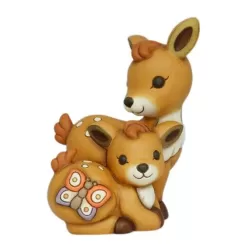Coppia cerbiatto Amy con farfalla AbbracciAMI - Thun
