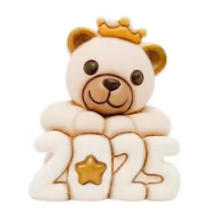 Teddy Buon Anno 2025 in ceramica - Thun
