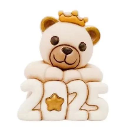 Teddy Buon Anno 2025 in ceramica - Thun