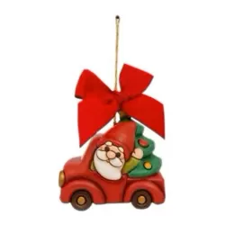 Addobbo natalizio gnomo Oliver con furgoncino, maxi - Thun