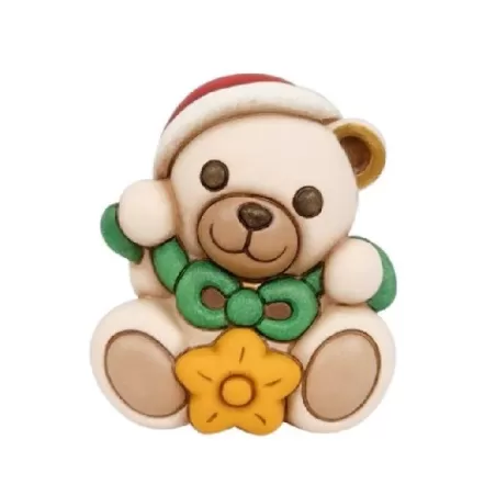 Teddy con stella in ceramica, piccolo - Thun