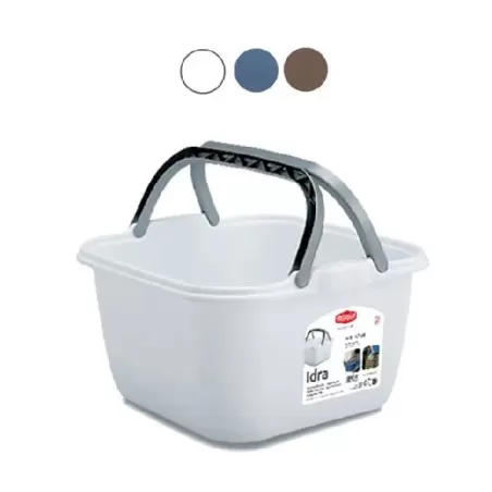 Cesta con manici bainchi Cm.35x35 H.18