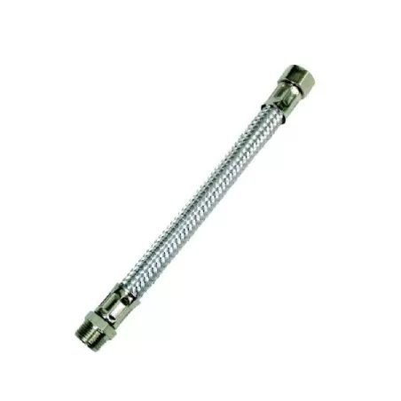 Flessibile lavelli inox maschio 3/8 - femmina 1/2 Cm.30