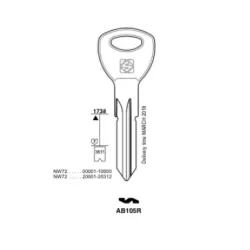 Chiave, Abus - AB105R - Silca