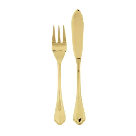 Filet Toiras, Servizio 24 posate pesce pvd gold - Sambonet