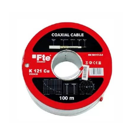 Cavo coassiale per antenne/parabole bianco