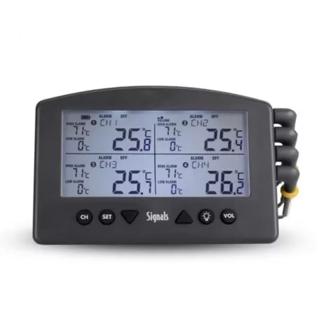 Termometro digitale da cucina Barbecue Signals con Wi-Fi, Bluetooth e 4 sonde - Thermapen