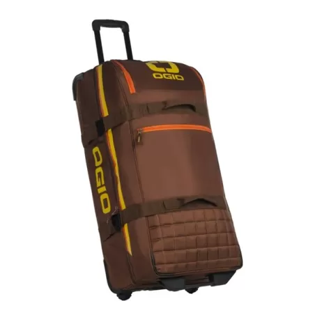Borsone da viaggio per attrezzature Trucker da Lt.110 con ruote e maniglia marrone - Ogio