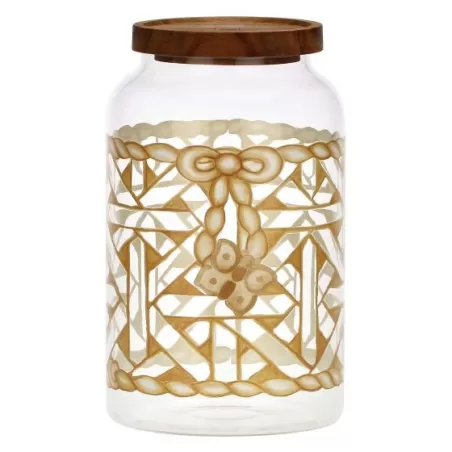 Biscottiera in vetro AbbracciAMI - Thun