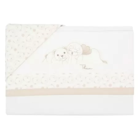 Set lenzuolino e federa con Teddy e angelo - Thun