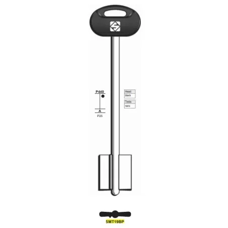 Chiave doppia mappa, Mottura - 5MT19BP - Silca