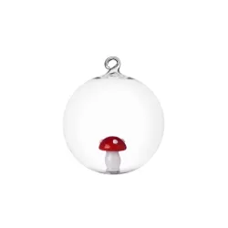 Alice Christmas Edition, Palla Natale fungo rosso set 2 pezzi - Ichendorf