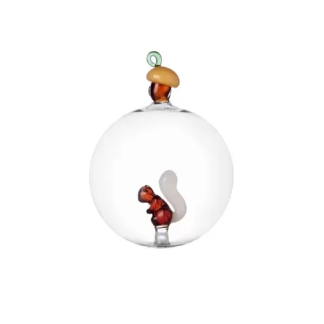 Acorns, Palla Natale scoiattolo interno set 2 pezzi - Ichendorf