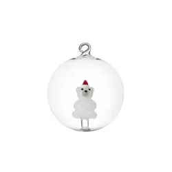 Christmas Tales, Palla Natale orso con cappello set 2 pezzi - Ichendorf