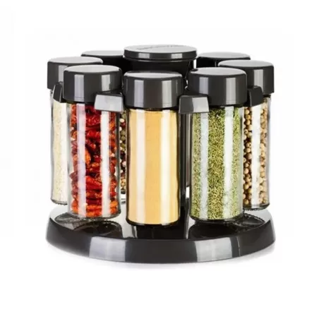 Barattoli spezie con supporto girevole Pz.8