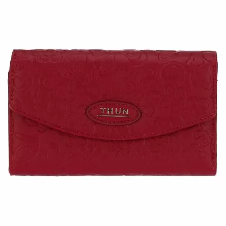 Portafogli con chiusura bottone in ecopelle bordeaux Sempre con me - Thun