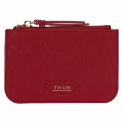 Portachiavi a bustina in ecopelle bordeaux Sempre con me - Thun