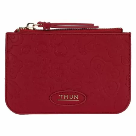 Portachiavi a bustina in ecopelle bordeaux Sempre con me - Thun