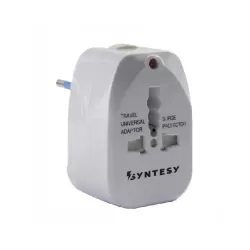 Adattatore da viaggio universale con spine standard UE, USA, UK