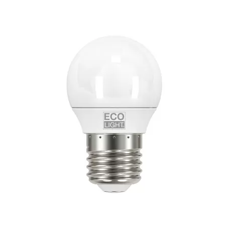 Lampadina led miniglobo E27 8W fredda