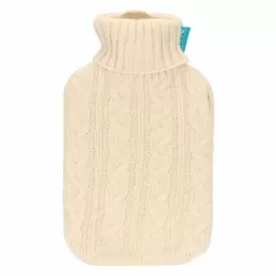 Boule acqua calda con cover in tricot jaqard AbbracciAMI, tortora - Thun