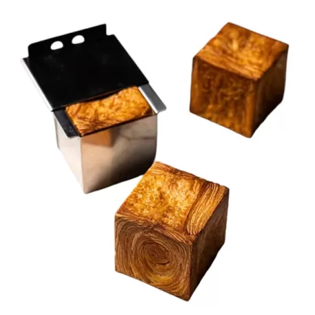 Stampo croissant geometrico cubo in acciaio inox Mm.60×60×60 H. - Pavoni