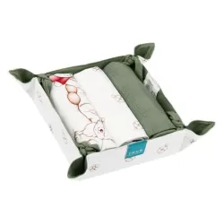 Set 3 canovacci con cestino in tessuto Inverno incantato - Thun