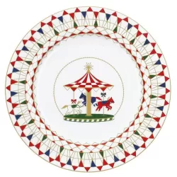 Xmas carousel, Vassoi rotondo Cm. 32 - Rose & Tulipani