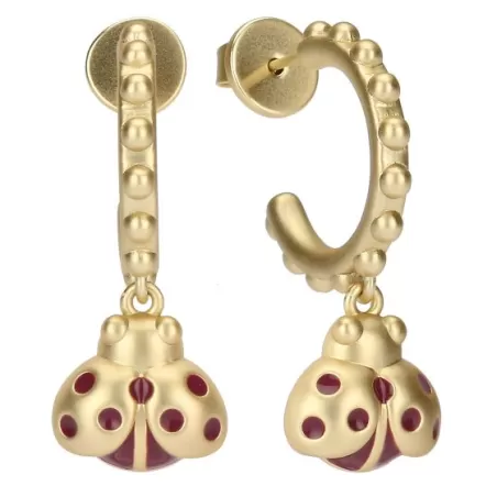 Orecchino a cerchio con coccinella - Thun