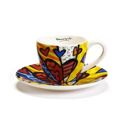 Set tazza tè con piatto A New Day - Romero Britto