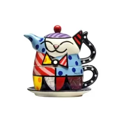 Tea For One Gatto - Romero Britto