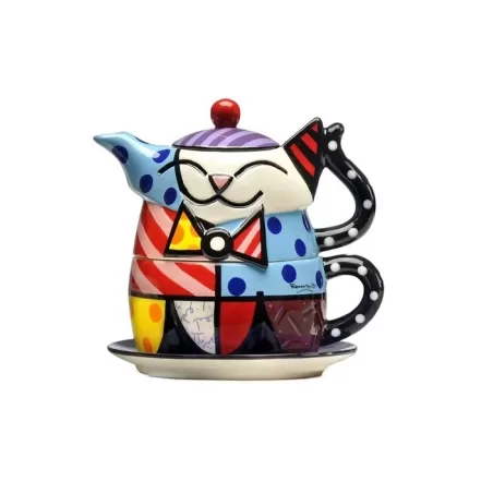 Tea For One Gatto - Romero Britto
